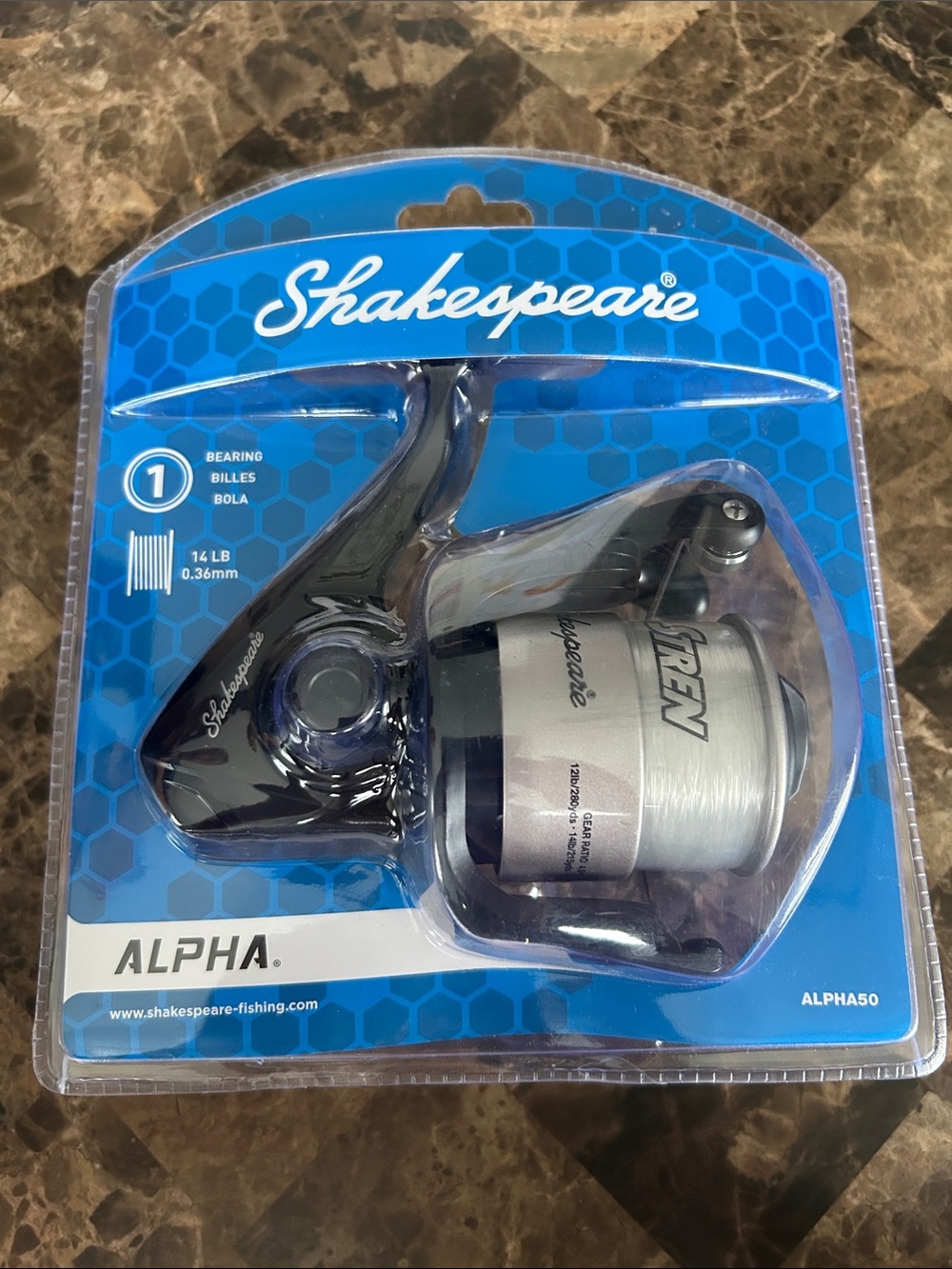NEW 🆕 Shakespeare Alpha Spinning Reel - Blue / Silver